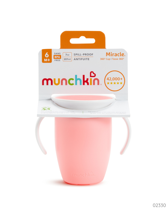 VASO MUNCHKIN MIRACLE 360 ROSADO