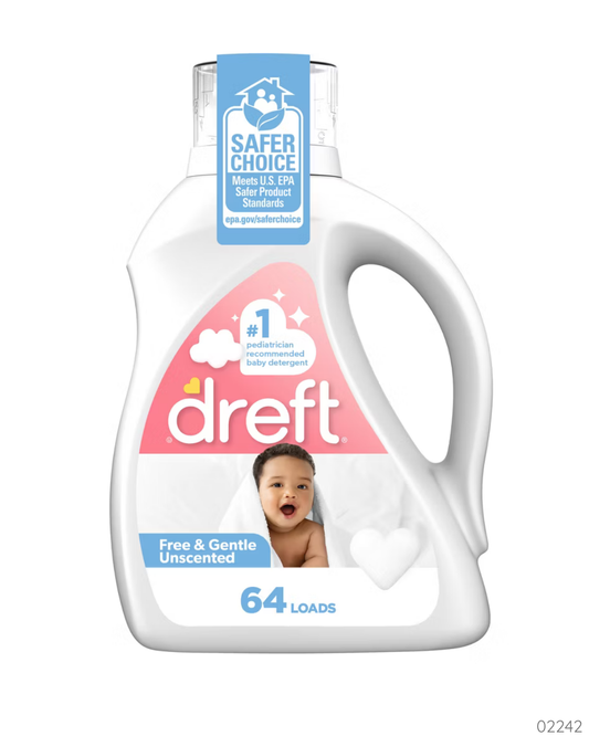 DETERGENTE DREFT 64 LAVADAS SIN FRAGANCIA