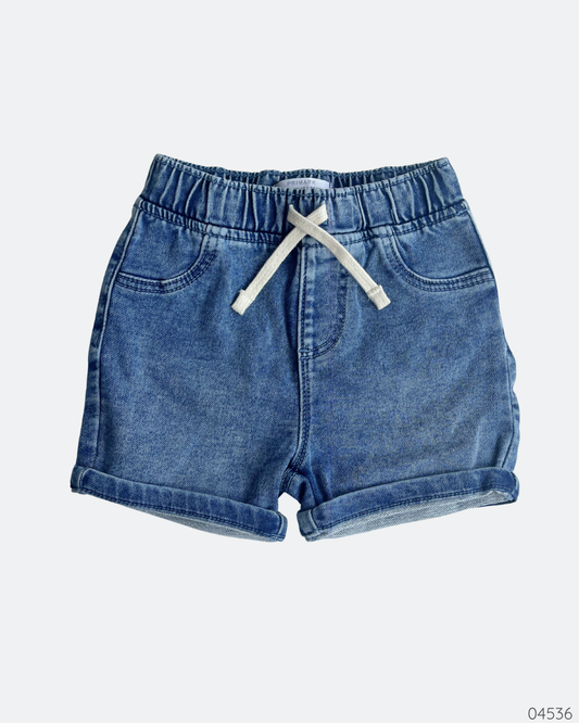 SHORT AZUL CORDONES