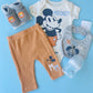 TRAJE NIÑO 3 PIEZAS MICKEY PANTALON MOSTAZA