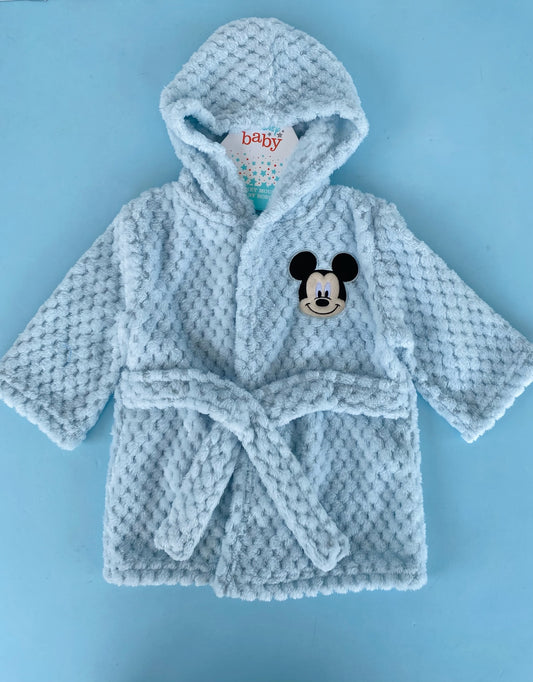 BATA DE BAÑO MICKEY MOUSE AZUL