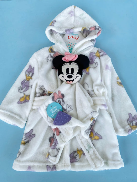 BATA BAÑO MINNIE CON MANTITA APEGO