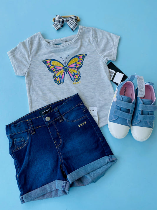 TRAJE DKNY MARIPOSA Y SHORT