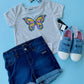TRAJE DKNY MARIPOSA Y SHORT