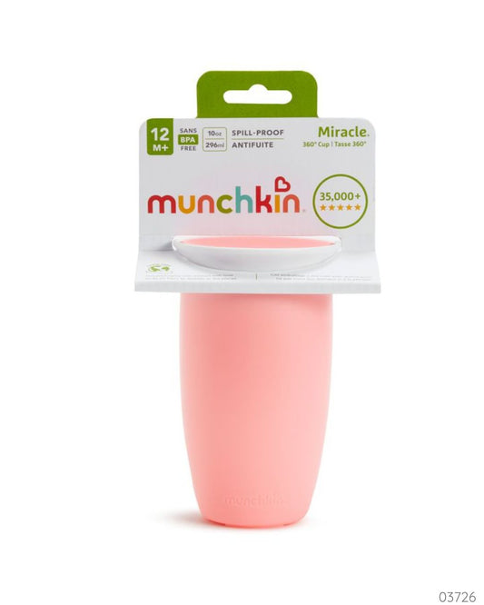 VASO MUNCHKIN MIRACLE 360 ROSA 10 OZ