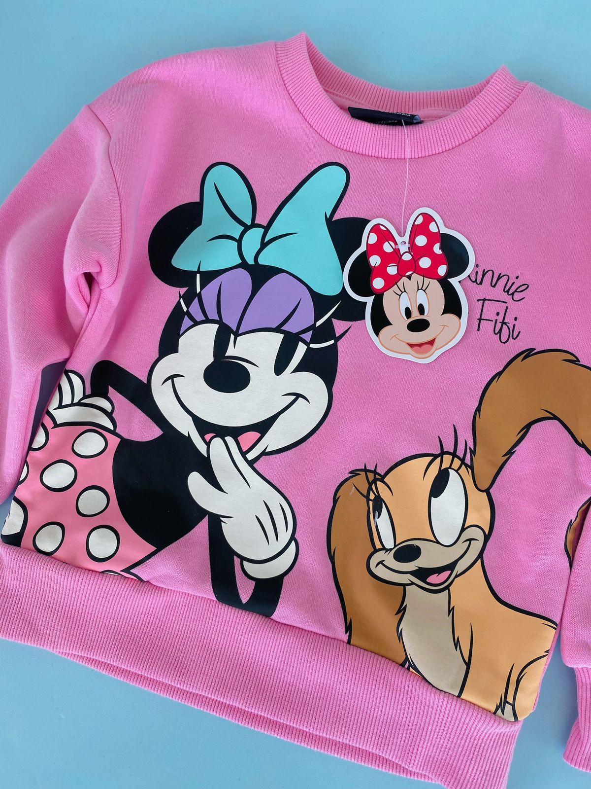 SUETER ROSADO MINNIE Y FIFI