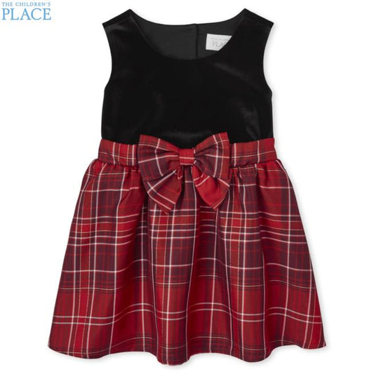 VESTIDO NEGRO ARRIBA ROJO ABAJO CHILDRENS PLACE