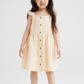VESTIDO NIÑA RAYADO AMARILLO H&M
