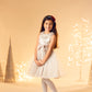 VESTIDO ELEGANTE CHONGO PLATEADO