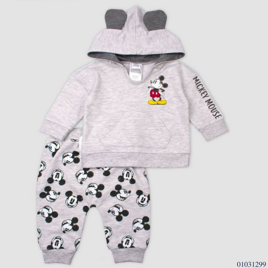 TRAJE NIÑO 2 PZS MICKEY M GRIS