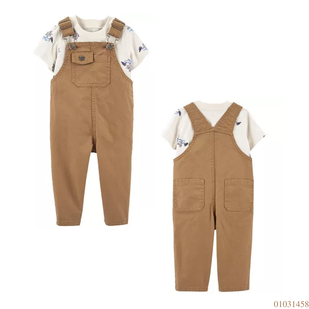 TRAJE NIÑO OVERALL + CAMISA