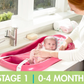 BAÑERA ROSADA CON SOPORTE THE FIRST YEARS