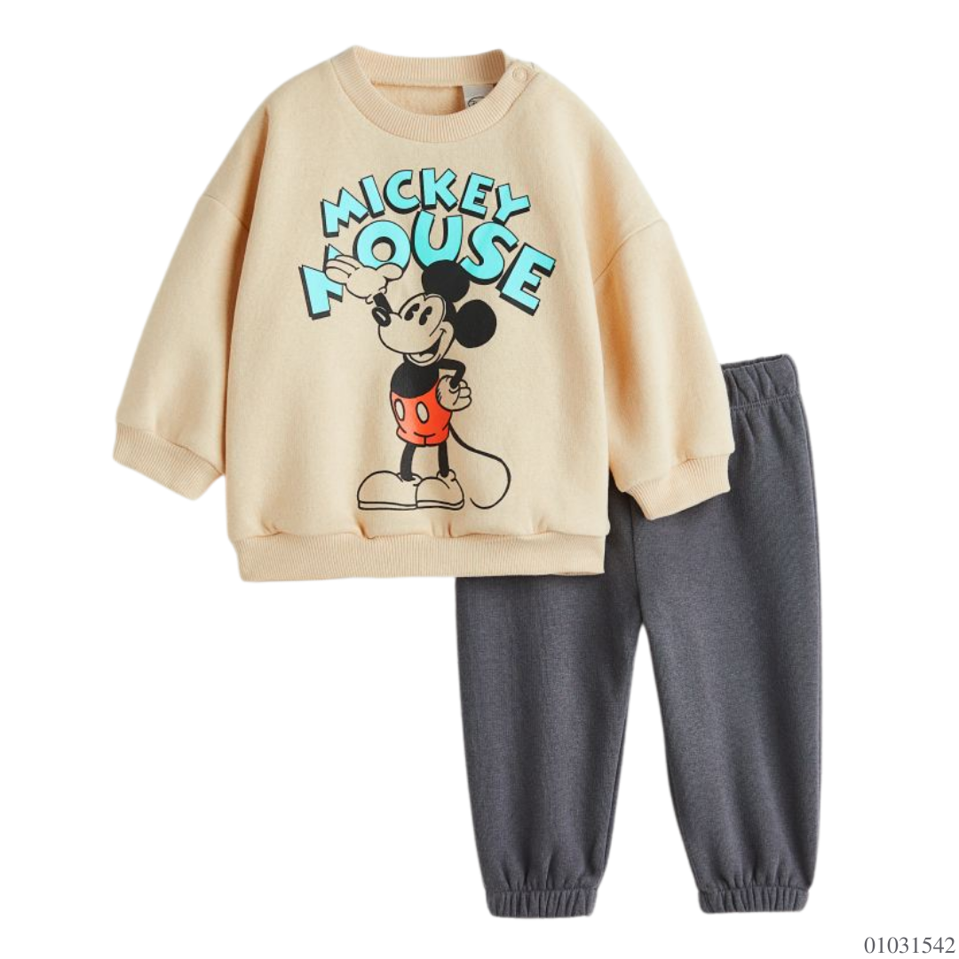 TRAJE MICKEY MOUSE AMARILLO GRIS H&M