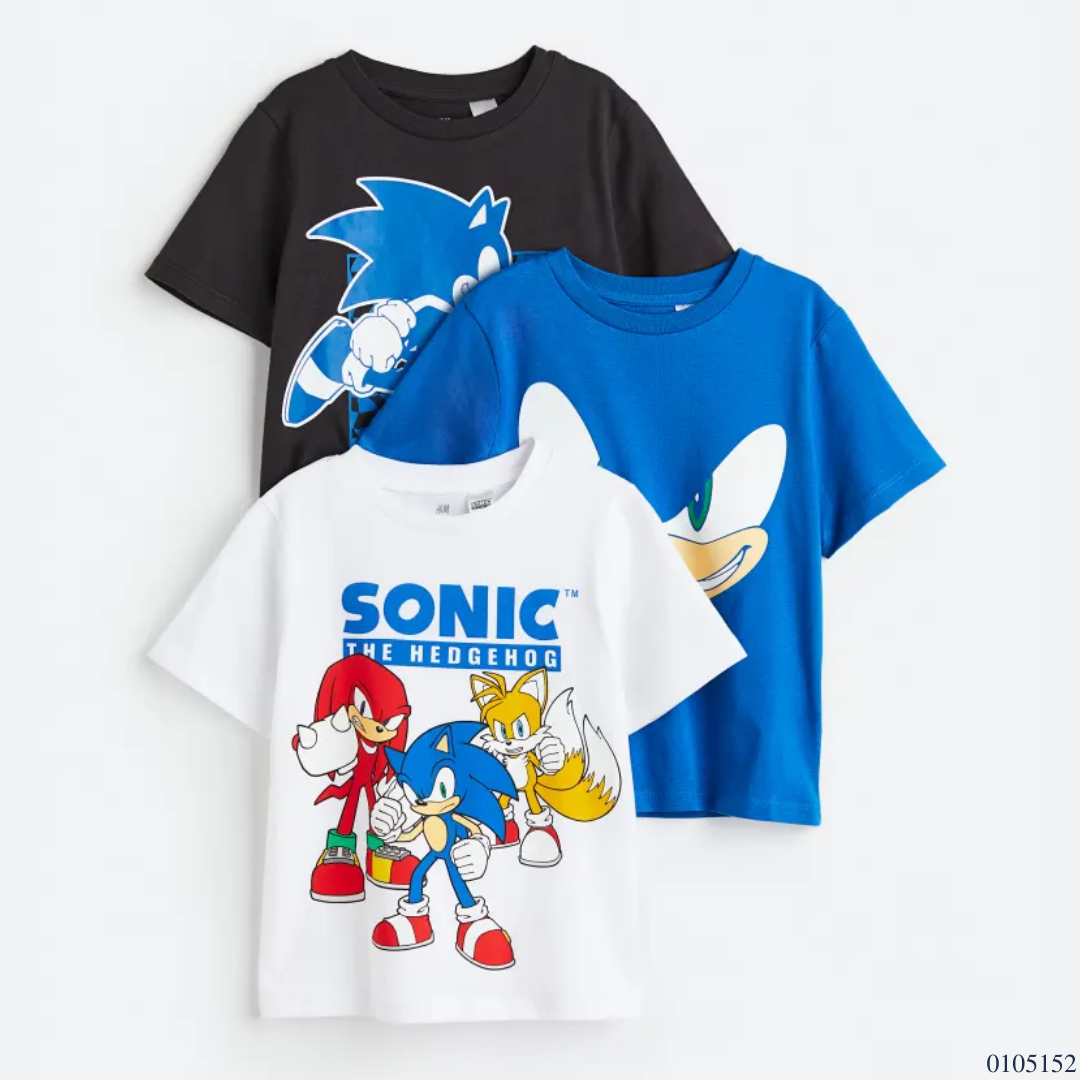 CAMISAS 3 PZS SONIC H&M