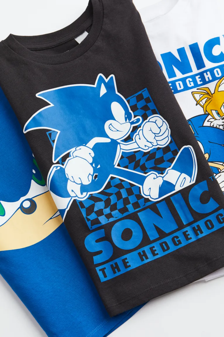 CAMISAS 3 PZS SONIC H&M