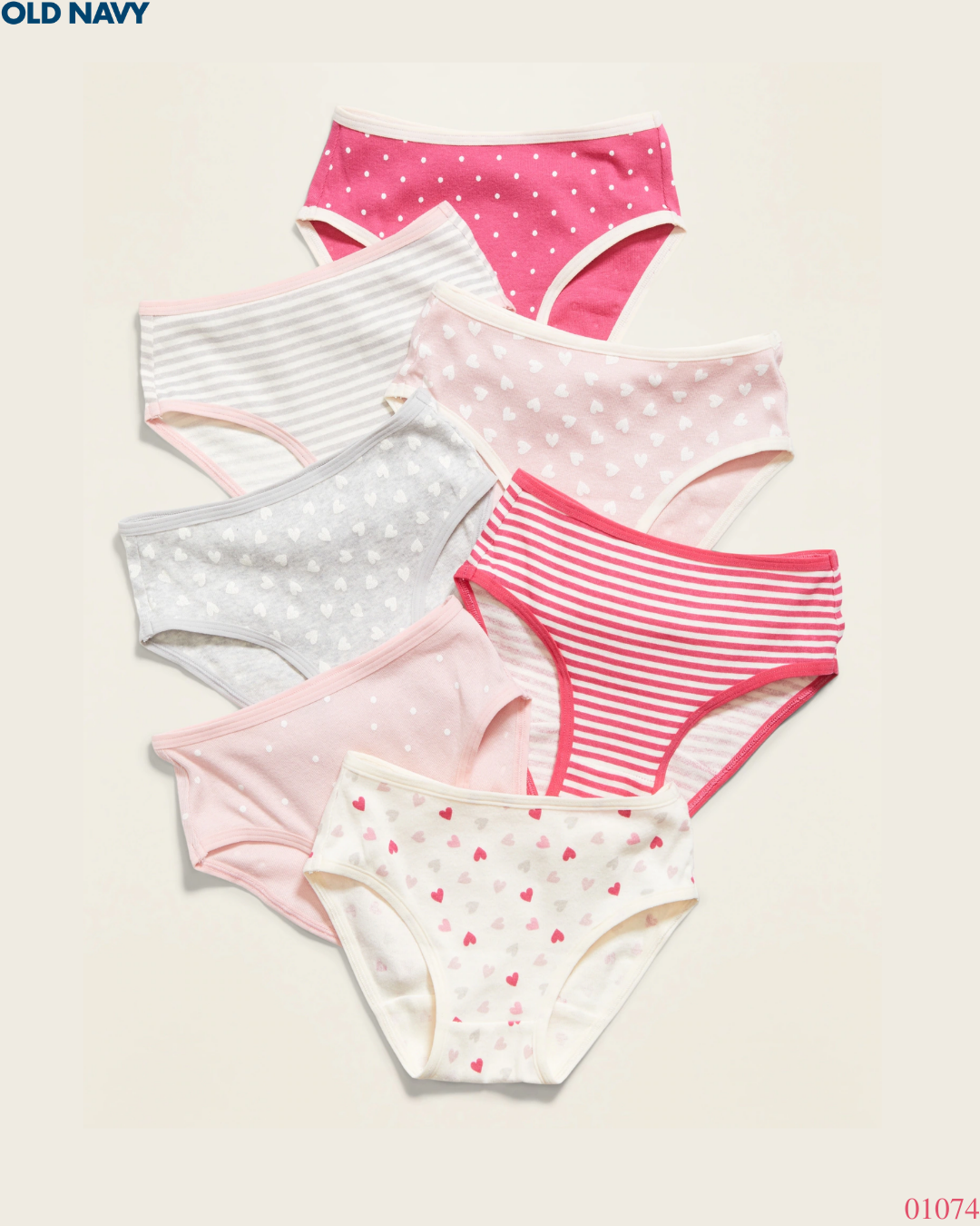 PANTIES OLD NAVY 7PZS CORAZONES