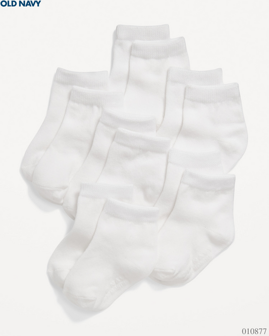 CALCETINES OLD NAVY 6 PARES BLANCO UNISEX