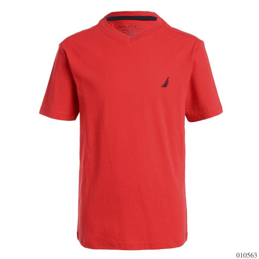 CAMISA NIÑO ROJA NAUTICA LOGO