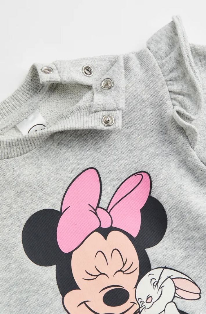 TRAJE ROSA GRIS MINNIE M H&M